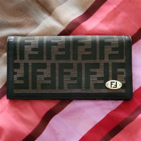 fendi wallet cheap womenz|Fendi zucca long wallet.